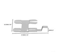 Nickel-Plated Steel Spot Welding Strip for Battery Pack Assembly - 37.8 x 26.5 mm, 60 pcs (10 Sets), Low-Resistance, High-Tensile, Compatible with NiMH &