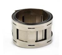 Nickel Plated Steel Strip for 21700 Battery Pack, 0.15mm Thickness, 1M Length, 2P 3P 4P with 22.5mm Pitch Fixed Bracket, Compatible with Spot WEL(2P)