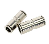 Nickel Plating On Pure Copper PU 4 6 8 10 MM OD Hose Pipe Straight Push in Fitting Pneumatic Push to Connect Air Quick Fitting(12mm-12mm)