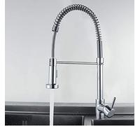 Nickel Single Pull Handle Faucet Spring Brushed Kitchen Faucet Chrome Mixer for Kitchen Water-tap Mixer Kitchen Rotate Faucet Vessel Faucet
