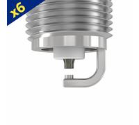 Nickel Spark Plugs x6 Ignition Electrical Replacement Spare - Denso TV16TT