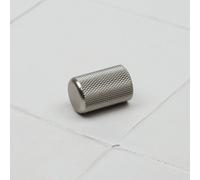 Nickel Textured Cabinet Knob Round Grey Knurled Kitchen Cupboard Door Pull