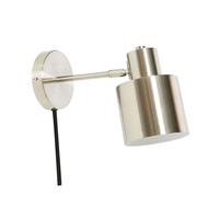 Nickel Wall Lamp Danish Design by Hubsch