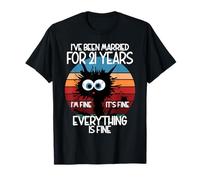 Nickel Wedding I've Been Married for 21 Years T-Shirt