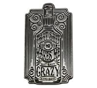 Nickelback Bat Band Logo Pin Badge in Silver Nickelback Silver One Size