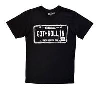 Nickelback Get Rollin Tour Premium Carbon T Shirt, Black, XL