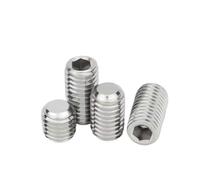 Nickeled 12.9 Steel Hex Socket Set Screws Cup Point, M2.5 M3 M4 M5-M10 (500,M4 x 0.7 x 6mm)