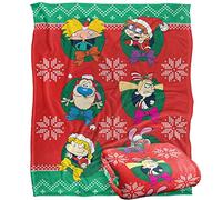 Nickelodeon 90'S Combo Character Wreaths Silky Touch Super Soft Throw Blanket 152 X 127 cm
