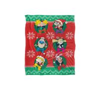 Nickelodeon 90'S Combo Character Wreaths Silky Touch Super Soft Throw Blanket 152 X 127 cm Nickelodeon White One Size