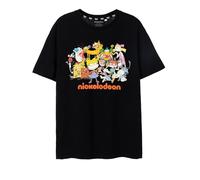 Nickelodeon Adults T-Shirt in Black | Classic Cartoon Character Graphic Tee for Men & Womens | Iconic Retro Lightweight Short-Sleeve Top | Nostalgic Merchandise Gift for Adults