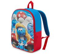 Nickelodeon Smurfs Toddler Girl Backpack for Kids - Toddler Backpack with Padded Straps & Zip Compartment Little Kids Backpack - Comfy Backpack for Kids & Preschool Backpack - 15", Smurfette Blue, 15