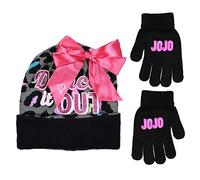 Nickelodeon Beanie Cap - JoJo Siwa - Dance It Out Black w/Glove Set 358515