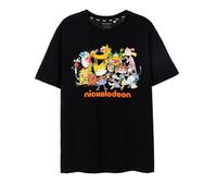Nickelodeon Black Classic Group Short Sleeved T-Shirt Unisex