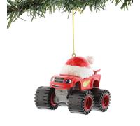 Nickelodeon Blaze and The Monster Machines Kurt Adler Ornament Gift Boxed (Blaze Santa Hat)