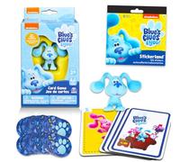 Nickelodeon Blue's Clues Card Game Set - Bundle with Cartoon Card Game with Mini Toy Figure Inside Plus Stickers | Blue's Clues Toys for Kids