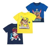 Nickelodeon Boys and Toddlers 3-Pack T-Shirts: Paw Patrol and Blaze - Blue - 3 Years