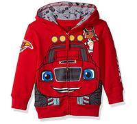 Nickelodeon Boys Monster Machines Lets Blaze Hoodie Hooded Sweatshirt, Red, 5 Years