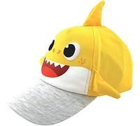 Nickelodeon Boys Toddler Hat Ages 2-4, Baby Shark Kids Baseball Cap 3D Design Fin, Yellow, Age