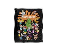 Nickelodeon Brand Nick Splat Group Silky Touch Super Soft Throw Blanket 152 X 127 cm Nickelodeon White One Size