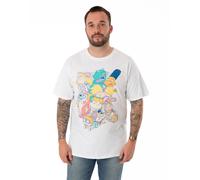 Nickelodeon Classic Nick 90's Short Sleeved T-Shirt | Unisex White | Size: Small Nickelodeon White S