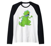 Nickelodeon Classic Rugrats Reptar Roar Raglan Baseball Tee