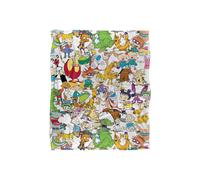 Nickelodeon Collage Silky Touch Super Soft Throw Blanket 152 X 127 cm Rugrats White One Size