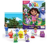 Nickelodeon Dora My Busy Books - Storybook, 10 figurines, playmat