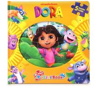 Nickelodeon Dora My First Puzzle Book - Jigsaw Puzzles for kids, 10-page board book, 5 puzzles to enjoy
