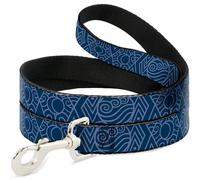 Nickelodeon Durable & Stylish Dog Leash with Snap Closure, Avatar Symbol Blues, 6 Feet Long 0.5 Inch Wide