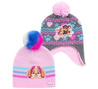 Nickelodeon Girls' Paw Patrol Winter Hat - 2 Pack Paw Patrol Pom Pom B