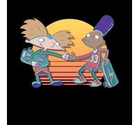 Nickelodeon Hey Arnold Buddies Unisex T-Shirt - Black - L