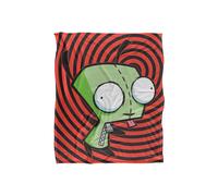 Nickelodeon Invader Zim Gir Spiral Silky Touch Super Soft Throw Blanket 152 X 127 cm in White Nickelodeon White 152 X 127 cm