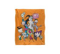 Nickelodeon Invader Zim Group Silky Touch Super Soft Throw Blanket 152 X 127 cm in White Nickelodeon White 152 X 127 cm