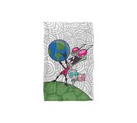 Nickelodeon Invader Zim Invader Zim & Gir Silky Touch Super Soft Throw Blanket | Size: Large Nickelodeon Multicolor Large