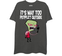 Nickelodeon Invader Zim Men's Short Sleeve T-Shirt, Heather Grey, XXL