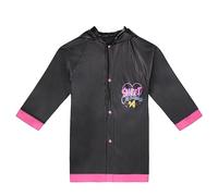 Nickelodeon Little Girls` JoJo Siwa Waterproof Rain Slicker, Size Small 2/3 Medium 4/5 and Large 6/7, Black/Pink, Age 8-9
