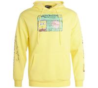 Nickelodeon Men’s SpongeBob and Patrick Fleece Sweatshirt - Men and Women’s Unisex Pullover Hoodie (Size: S-XL), Spongebob Yellow, M