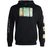 Nickelodeon Men’s SpongeBob and Patrick Fleece Sweatshirt - Men and Women’s Unisex Pullover Hoodie (Size: S-XL), Spongebob Black, L