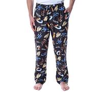 Nickelodeon Men's Adult Avatar The Last Airbender Cartoon Character Loungewear Pajama Pants (Medium) Black