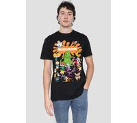 Nickelodeon Men's Brand Nick Splat Group T-Shirt, Black | Size: 2XL Nickelodeon Black 2XL