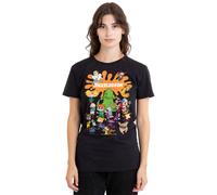 Nickelodeon Men's Brand Nick Splat Group T-Shirt, Black | Size: Large Nickelodeon Black L