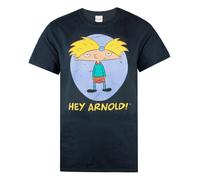 Nickelodeon Mens Hey Arnold T-ShirtS Black NS5263