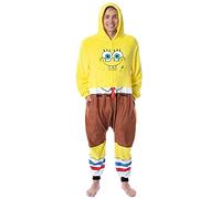 Nickelodeon Mens' SpongeBob SquarePants Character Union Suit Costume Sleep Pajama (Large/X-Large) Yellow