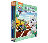 Nickelodeon Paw Patrol 10 Books Collection Set(Pups Meet The Mighty Twins, Save A Train, Save The Games, Save Sports Day,Save Ryders Robot, The Royal Throne,A Pizza Tower!, Jungle Trouble & More)