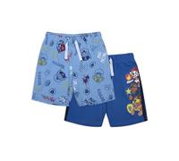 Nickelodeon Paw Patrol 2 Pack Shorts Set for Boys, Superhero Pups Printed Shorts Set, Size 5 Blue