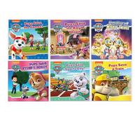 Nickelodeon Paw Patrol 6 Books Collection Set(Pups Meet The Mighty Twins!, Pups Save a Train, Pups Save The Games!, Pups Save Sports Day!, Pups Save Ryder's Robot & Pups Save the Royal Throne)
