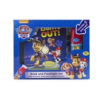 Nickelodeon PAW Patrol Chase, Marshall, Skye and More! - Light the Way! Pop-up Board Book and Sound Flashlight Toy Set - PI Kids