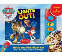 Nickelodeon PAW Patrol Chase, Marshall, Skye and More! - Light the Way! Pop-up Board Book and Sound Flashlight Toy Set - PI Kids