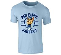 Nickelodeon Paw Patrol Chase Top Pup Pawfect Childrens Short Sleeve Printed T Shirt (Light Blue, 12-14 Years)
