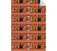 Nickelodeon Paw Patrol Holiday Treat Kids Sherpa Blanket Reversible Oversized Throw
